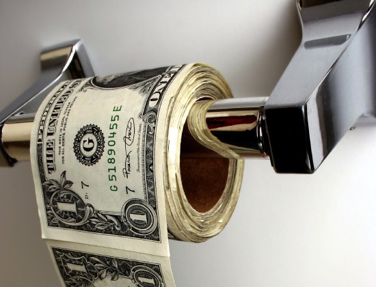 "Imagine que dinheiro é como papel higiênico e serás Feliz!" Homem do Séc. XXII